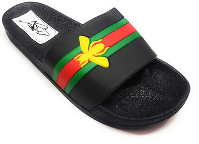 

Angel Fashion Angel Fashion Gcci-Bee Slipper for Men Slides, Black