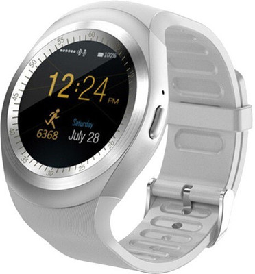 

CartBug Compatible Gione Pioneer P4S smartwatch Bluetooth y1 smart watch wristwatch phone high quality calling touchscreen multi-language activity trackers fitness band featurecamera tf micro sd card slot White Smartwatch(White Strap Free Size)