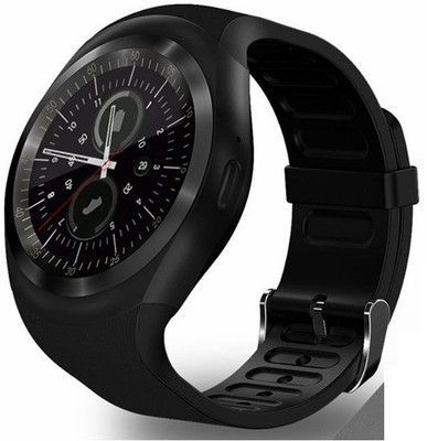 

CartBug smartwatch Bluetooth y1 smart watch wristwatch phone high quality calling touchscreen multi-language activity trackers fitness band featurecamera tf micro sd card slot Compatible Apple iPhone 4S Black Smartwatch(Black Strap Free Size)