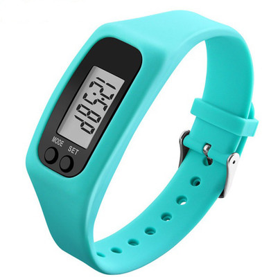 

JE Digital Watch Colorful Silicone Strap Pedometer Calories Men Women Sport Watch Bracelet Blue Smartwatch(Blue Strap 1226)