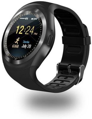 

CartBug smartwatch Bluetooth y1 smart watch wristwatch phone high quality calling touchscreen multi-language activity trackers fitness band featurecamera tf micro sd card slot Compatible Apple iPhone 6 Black Smartwatch(Black Strap Free Size)