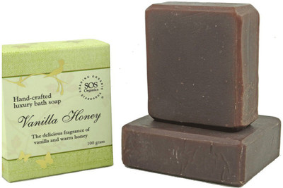 

SOS Organics Vanilla Scented Honey Bathing Soap (Pack of 3)(300 g, Pack of 3)