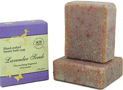 

SOS Organics Lavender Scrub Soap (Pack of 3)(300 g, Pack of 3)
