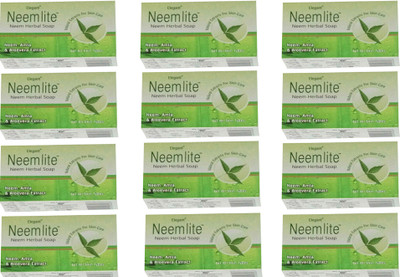 

Elegant NEEMLITE SOAP PACK OF 12*75 GM(900 g, Pack of 12)
