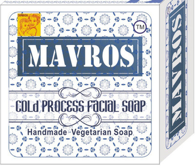 

DAWNMAGNA MAVROS Activated Charcoal Handmade Facial Soap-Pack of 2 Nos(140 g, Pack of 2)