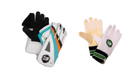 

SF HERO WICKET KEEPING GLOVES WITH INNER GLOVES Wicket Keeping Gloves (Men, Multicolor)