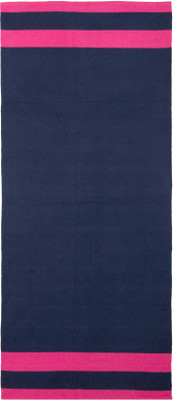 

NETTIE 100% Cotton 100% Indian Yoga Mat (Carry Bag included, Size - 86 X 180 cm) - BIG Size Pink 4 mm Yoga Mat, Blue
