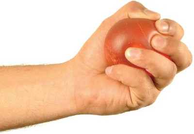 Intracell Gel Exercise Massage Ball - Size: 3 (Pack of 1, Red) Hand Support (Red) Hand Support(Red)
