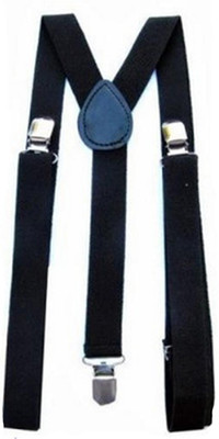 

One Point Collections Y- Back Suspenders for Men, Boys, Girls, Women(Black)