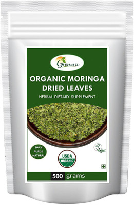 

Grenera Moringa Dried Leaves - 500 gram (Whole) Herbs Herbal Tea Pouch(500 g)