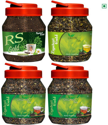 

Byahut Gold Green Tea Organic Tea Combo 850 g with RS Gold (CTC Tea) 250g Free Herbs Green Tea(0.85 kg, Plastic Bottle)