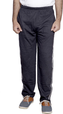 IndiWeaves Colorblock Men Grey Track Pants