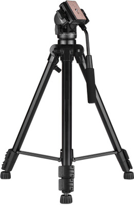 

ReTrack VCT880 Aluminum Alloy 3-Section Telescoping with 2-Way Damping Ball Head Tripod with Bag Tripod(Black, Supports Up to 6000 g)