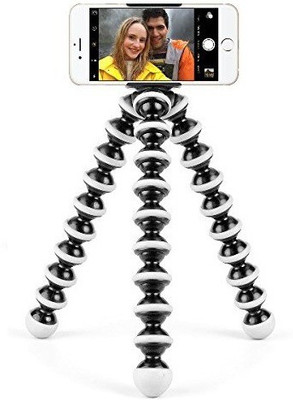 

De-TechInn Flexible Mini Tripod for Compact Camera, DSLR and Smartphones with Universal Mobile Attachment, 10 inch Height With Universal Mobile Monopod Holder Tripod(Multicolor, Supports Up to 500 g)