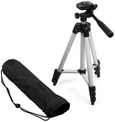 

Mobone ® WT330A Aluminum Tripod Stand For Digital Camera Camcorder and Mobile holder AX1 Tripod(Silver, Supports Up to 1500 g)