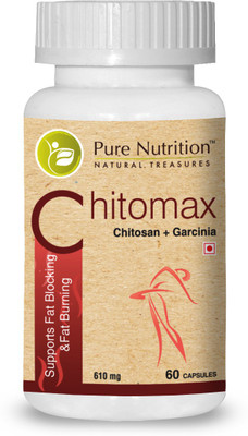 

Pure Nutrition Chitomax (Supports Fat Blocking & Fat Burning) - 60 Caps(60 No)