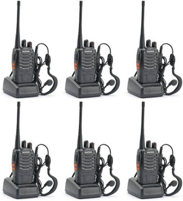 

Padraig BF-888s Walkie Talkie UHF 400-470MHz 3W 16CH CTCSS/DCS 2 Way Radio Ham Amateur radio Transceiver with Original Earpiece, Battery, Antenna, Charger With Pear Of Three Walkie Talkie(Black)