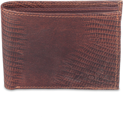 

Zedge Men Brown Genuine Leather Wallet(3 Card Slots)