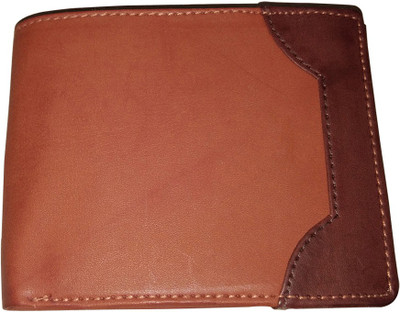 

4 CLUB DRESSES Men Brown Genuine Leather Wallet(3 Card Slots)