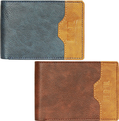 

Mogoul Men Casual Multicolor Genuine Leather Wallet(7 Card Slots), Blubrwnpucw201806
