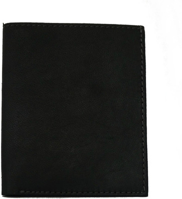 

DELMA Men Black Genuine Leather Wallet(4 Card Slots)