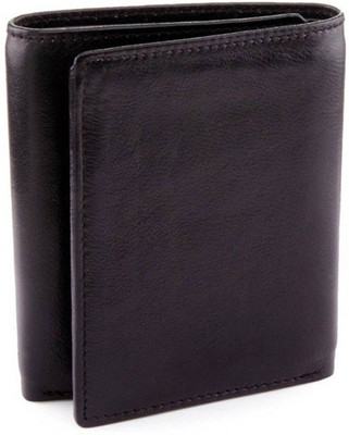 

DELMA Men Brown Genuine Leather Wallet(4 Card Slots)