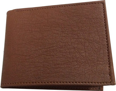 

4 CLUB DRESSES Men Brown Genuine Leather Wallet(2 Card Slots)