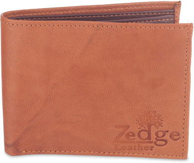 

Zedge Men Brown Genuine Leather Wallet(3 Card Slots)
