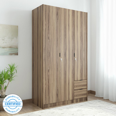 @home by Nilkamal Avery Engineered Wood 3 Door Wardrobe(Finish Color - Wenge)