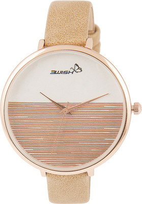 

3Wish 3WW-1234 Analog White & Beige Dial and Brown Strap Watch - For Women