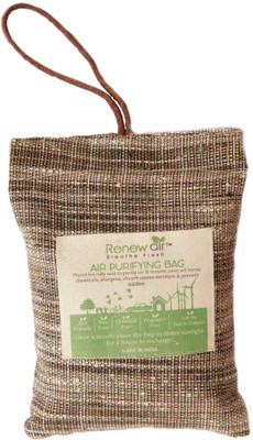 

RENEWAIR Activated Coconut Charcoal Natural Air Purifier (200 Gram) Portable Room Air Purifier(Brown)