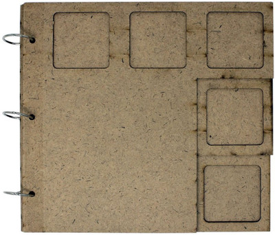 

Tootpado Unfinished MDF Blanks Wood Cutout - Photo Album [25x23x1 cm](CMDF13) - For Decoupage Crafts Artwork