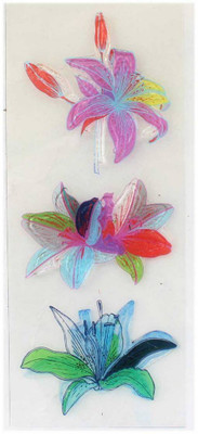 Tootpado Clear Stamps Set of 3 - Flowers (CCST27) - For Card Making Decoration and Scrapbooking