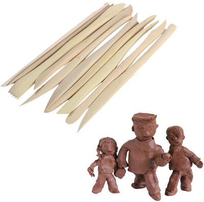 

Bulfyss 10Pcs 6inch Pottery Ceramic Clay Sculpture Carving Modelling Molding Craft Tool 3