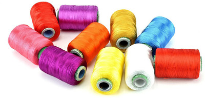 

Unobite 10 Color Silk Thread for Silk Jewellery Making( Each Spool 500 Meter)