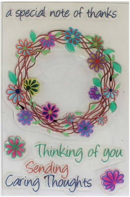 

Tootpado Clear Stamps Set of 5 - Note of Thanks (CCST19) - For Card Making Decoration and Scrapbooking