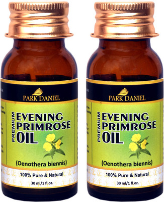 

Park Daniel Premium Evening Primrose oil- 100% Pure & Natural Combo pack of 2 bottles of 30 ml(60 ml) Hair Oil(60 ml)
