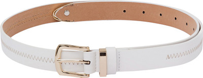 

Globus Women Casual White Artificial Leather Belt