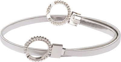 

Globus Women Casual Silver Synthetic Belt
