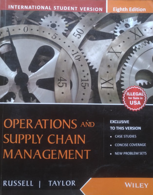 Operations And Supply Chain Management 8e(English, Paperback, Bernard W. Taylor, Roberta S. Russell)