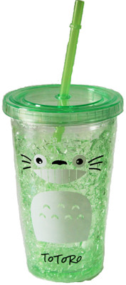 

Zilch Attractive Acrylic Frosty Mason Jar Ice Cup with strew and lid 650 ml Sipper(Pack of 1, Green)