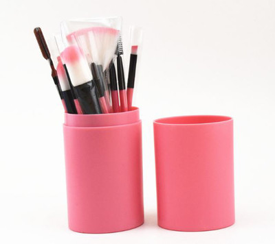 

SYGA 12 Pcs Plastic Bucket Makeup Brush - Light Pink(Pack of 12)