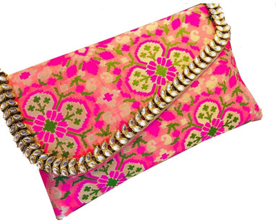 

Craftbazaar Party Pink Clutch