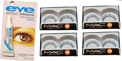 

Eye Lashes Glue- ClearWhite & Easy to Remove - Low Cost 4 Pair False Eyelashes Natural Glue(Set of 5)
