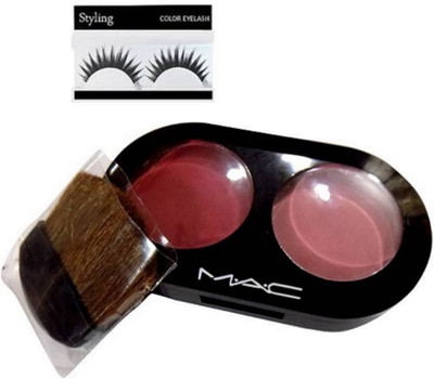 

styling Of Eyelashes & Mac 2 differnt shade blusher(Set of 2)