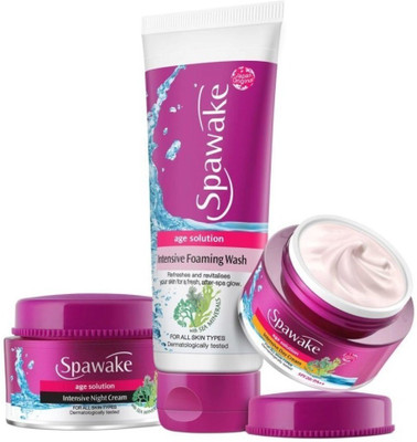

Spawake Age Solution Intensive Day Cream (50g) + Night Cream (50g) + Foaming Wash (100g)(Set of 3)