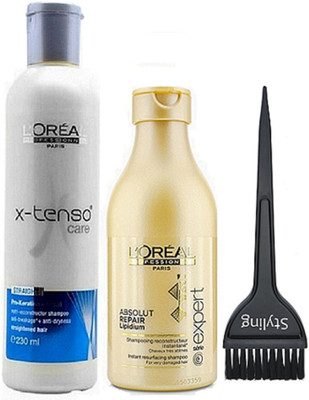 

styling Of Hair Brush, X-tenso Care Hair Shampoo 230ml With Absolut Repair Lipidium Shampoo 250ml(Set of 3)