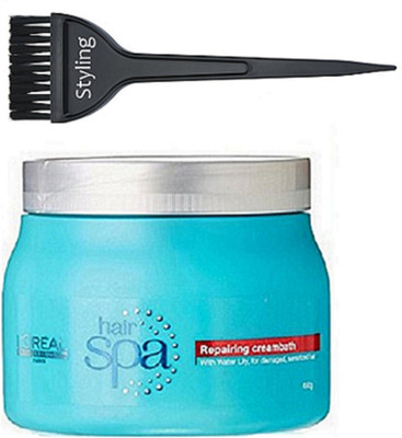 

styling Of Hair Brush, L'oreal Repairing Creambath Hair Spa 490g(Set of 2)
