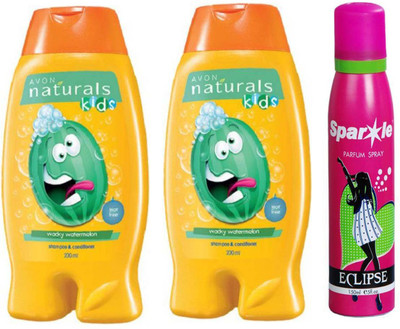 

Avon Anew two Naturals Kids Wacky Watermelon (200 ml) With one sparkle perfume spray 150 ml(Set of 3)