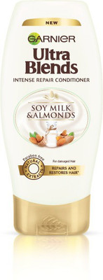 

Garnier Ultra Blends Soy Milk & Almonds Intense Repair Conditioner(175 ml)